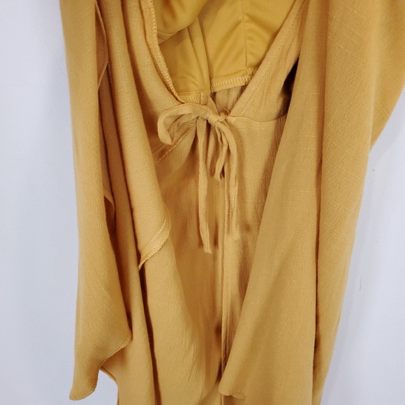 Lulus My Philosophy Golden Yellow Wrap Dress - Picture 7 of 9